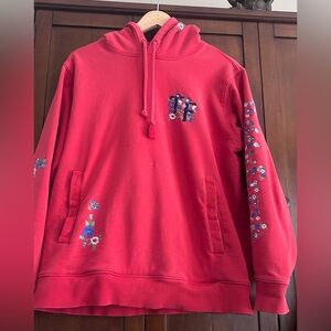 Teddy Fresh - Floral Embroidered Pullover Hoodie